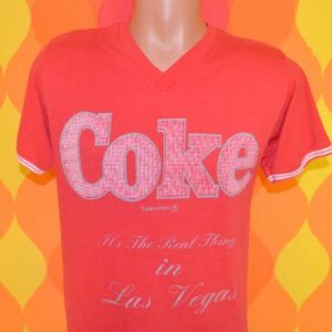 vintage COKE coca cola night gown t-shirt las vegas 80s 70s