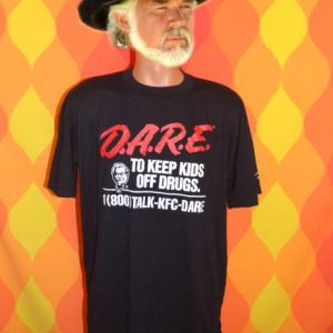 vintage DARE kids drugs KFC kentucky fried chicken t-shirt