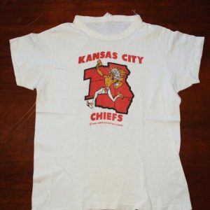 vintage 1968 kansas city CHIEFS nfl football t-shirt native