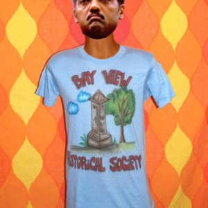 vintage BAY VIEW airbrush wtf monument t-shirt obelisk 70s