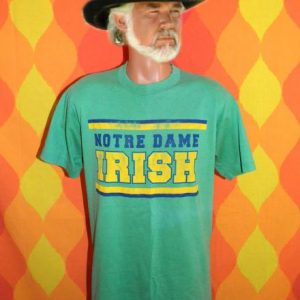 vintage NOTRE DAME football irish lou holtz t-shirt 80s