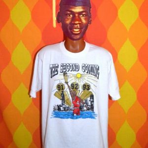 vintage MICHAEL JORDAN chicago bulls 90s nba funny tee shirt