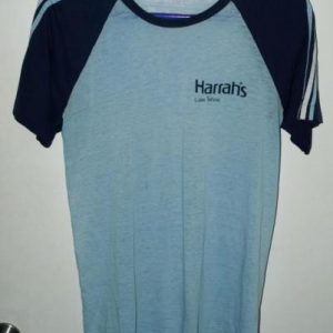 Vtg 70s/80s Harrahs Lake Tahoe Resort Casino T-shirt