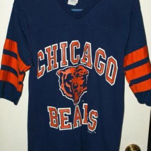 Vintage 1993 Logo 7 Chicago Bears V-Neck Jersey Shirt