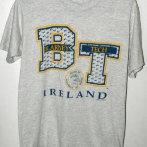 Vtg 90s Ireland Blarney Tech School of Eloquence T-shirt