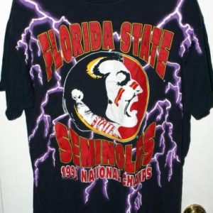 Vintage 1993 Florida State Seminoles National Champs T-shirt