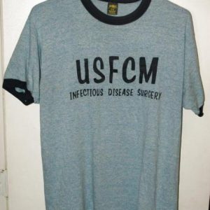 Vtg USFCM Infectious Diseases Flagyl IV Triblend Rayon Tee