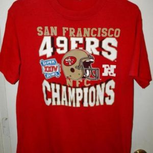 Vintage 1989 San Francisco 49ers Super Bowl XXIV T-shirt