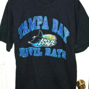 Vintage 1995 Tampa Bay Devil Rays Block Letter T-shirt