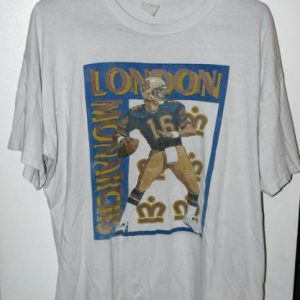 Vintage 90s WLAF London Monarchs Schedule T-shirt