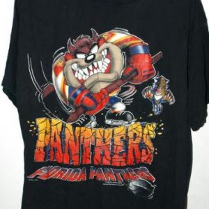 Vintage 90s Florida Panthers Taz Devil NHL Hockey T-shirt