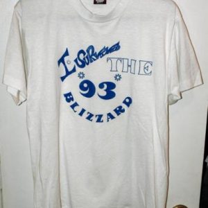 Vintage 50/50 I Survived the 1993 Blizzard Novelty T-shirt