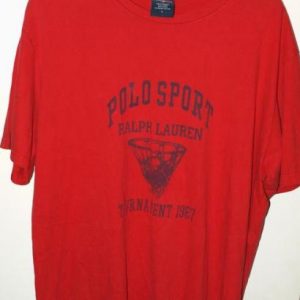 Vtg Ralph Lauren Polo Sport Basketball Tournament T-shirt