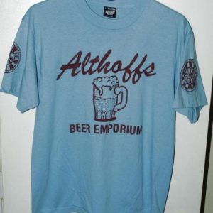 Vtg 90s Screen Stars Best 50/50 Althoffs Beer Emporium Tee