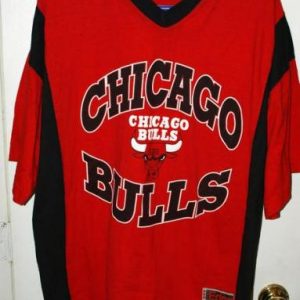 Vintage 90s Chicago Bulls V-Neck Jersey T-shirt