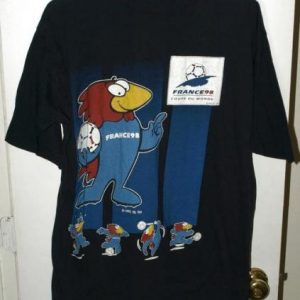 Vtg 1998 Official World Cup France/Coupe Du Monde T-shirt