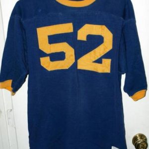 Vintage 60s Champion Knitwear Denim #52 Ringer T-shirt