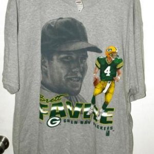 NWT Vtg 90s Lee Sport Green Bay Packers Brett Favre T-shirt