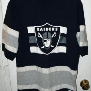 Vintage 50/50 Nutmeg Mills Oakland/LA Raiders Shirt Jersey