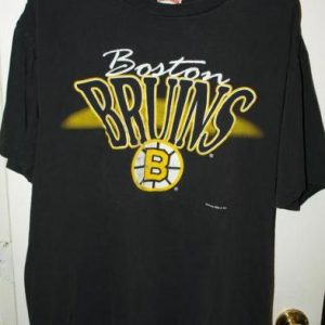 Vintage 90s Nutmeg Mills Boston Bruins Explosion T-shirt