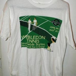 Vtg 1990 Wimbledon Tennis London Transport Museum T-shirt