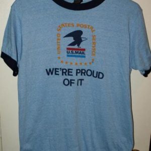 Vintage 1980's US Mail Ringer T-Shirt Mint