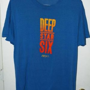 Vintage 50/50 80s Deep Star Six Movie Promo T-shirt