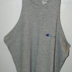 Vintage 80s Champion Cotton Rayon Muscle Shirt/Tank Top