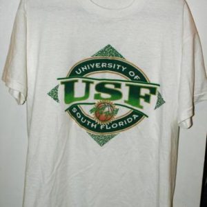 Vtg USF/South Florida Bulls Shoot Thrill Basketball T-shirt