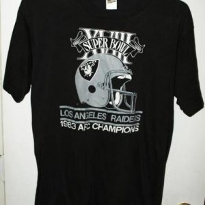 Vintage 1983 Los Angeles Raiders Super Bowl XVIII T-shirt