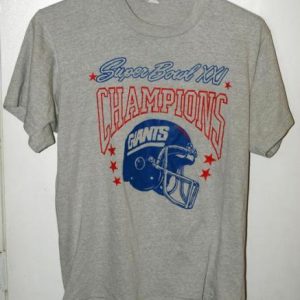 Vintage 80s New York Giants Super Bowl XXI Champs T-shirt