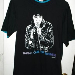 Vintage 80s Elvis Presley Taking Care Of Business T-shirt