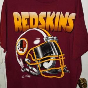 Vintage Riddell Washington Redskins Huge Helmet Logo T-shirt