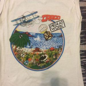 1983 MEN AT WORK cargo tshirt