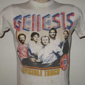 Vintage 1987 Genesis Invisible Touch Concert T-Shirt XXS