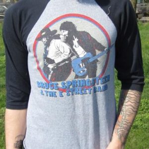 Vintage Bruce Sprintsteen 80-81 World Tour Baseball T-shirt