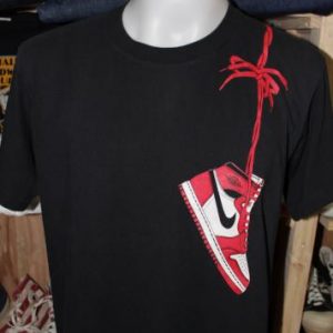 Vintage 80's Nike Air Jordan blue tag t shirt XL