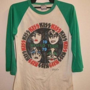 VINTAGE 1979 KISS WORLD TOUR T-SHIRT