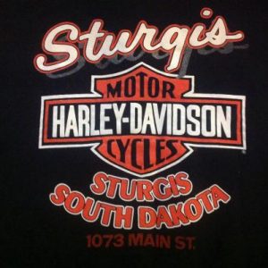 Vintage Harley Davidson Sturgis Zip Collar Sweatshirt