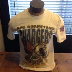 Vintage San Diego Chargers 1995 AFC Champions T-Shirt