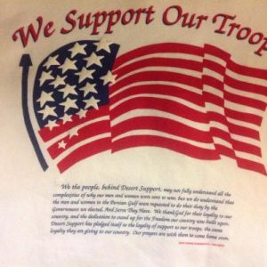 Vintage 1991 Support Our Troops Sweatshirt Persian Gulf