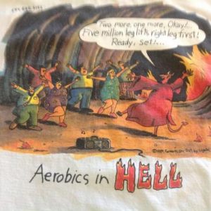 Vintage The Far Side Aerobics In Hell T-Shirt