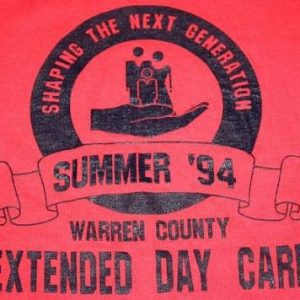 XL * Vintage 1994 WARREN COUNTY tennessee DAY CARE t-shirt