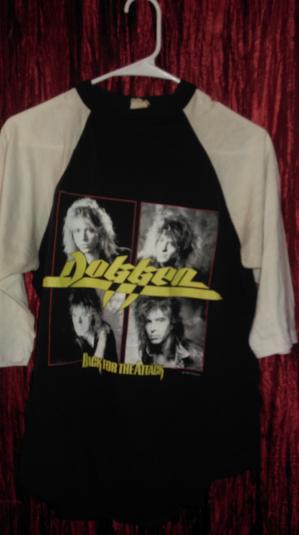 Dokken 1987 Back for the Attack Tour 3/4 sleeve Vintage T