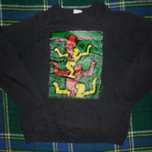 rare vtg 1980s keith haring sweatshirt pop art