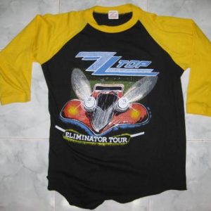 VINTAGE ZZ TOP ELIMINATOR TOUR JERSEY