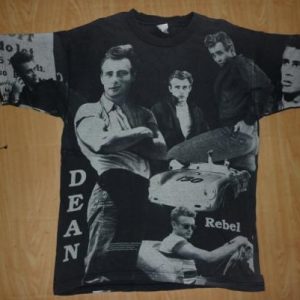 RARE VTG JAMES DEAN T-SHIRT FULL PRINT MOVIE STAR