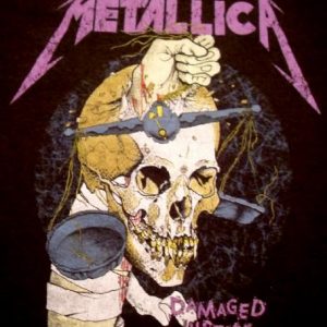 Metallica 1988/89 Damaged Justice Tour Vintage T-shirt