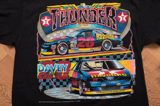 Vintage 90s Davey Allison 28 NASCAR Havoline Texaco T-Shirt