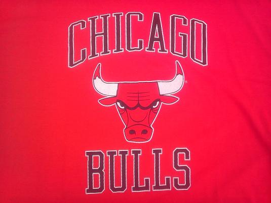 Vintage Chicago Bulls nba late 70s early 80s t-shirt.